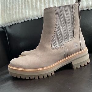 Taupe Timberland boots